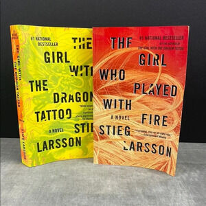 Book set, Girl With‎ The Dragon Tattoo & The Girl Who Played With Fire.